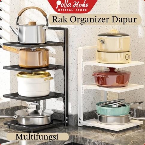 Rak Dapur Rak Panci Stainless Steel Rak Panci Bawah Wastafel Serbaguna