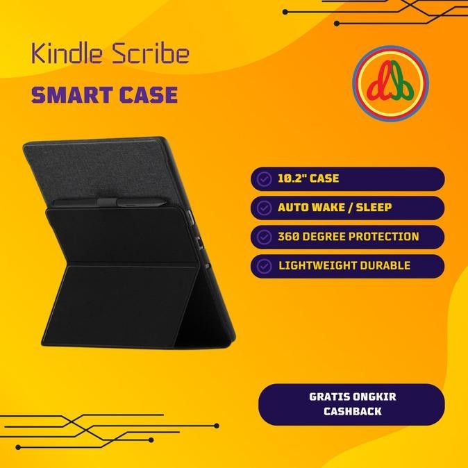 

SMART CASE LIPAT UNTUK KINDLE SCRIBE DENGAN PEN HOLDER AUTO SLEEP/WAKE