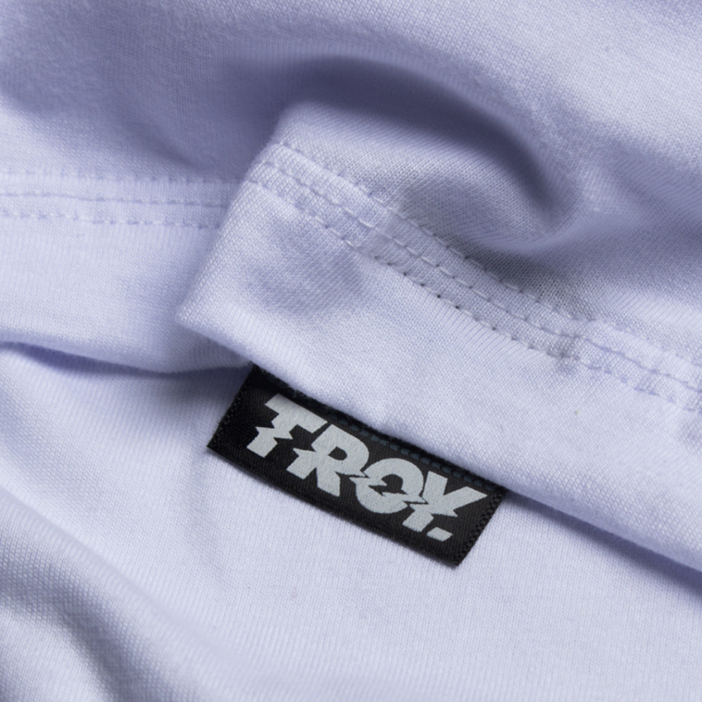 Troy Company Tshirt Kaos Putih Basic Tee Logo MT 2045