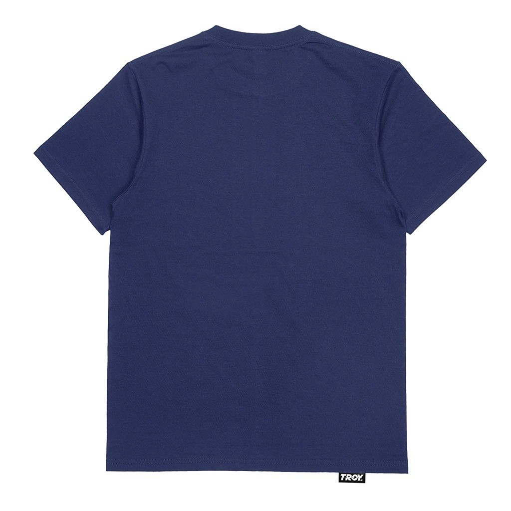 Troy Company T-shirt Blue Navy Ketapel Slingshot - Kaos Lengan Pendek Kaos Biru Navy MTD 2331