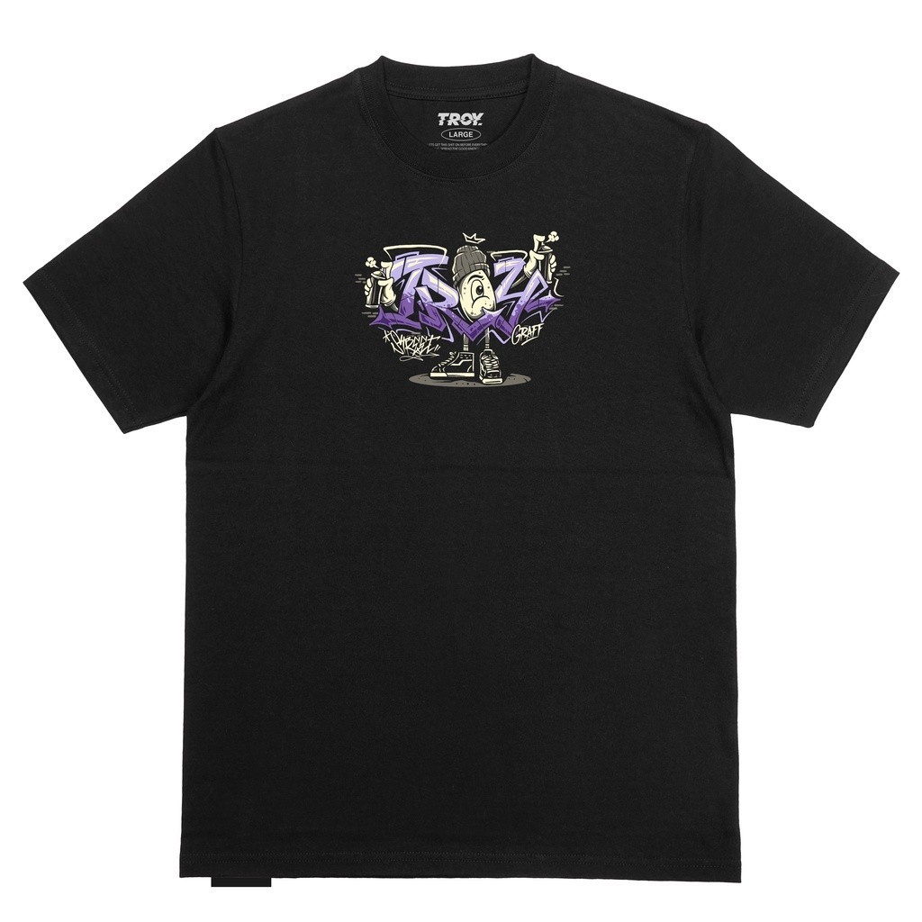 Troy Company Tshirt Black Plankton - Kaos Pria Lengan Pendek Hitam MT 2130