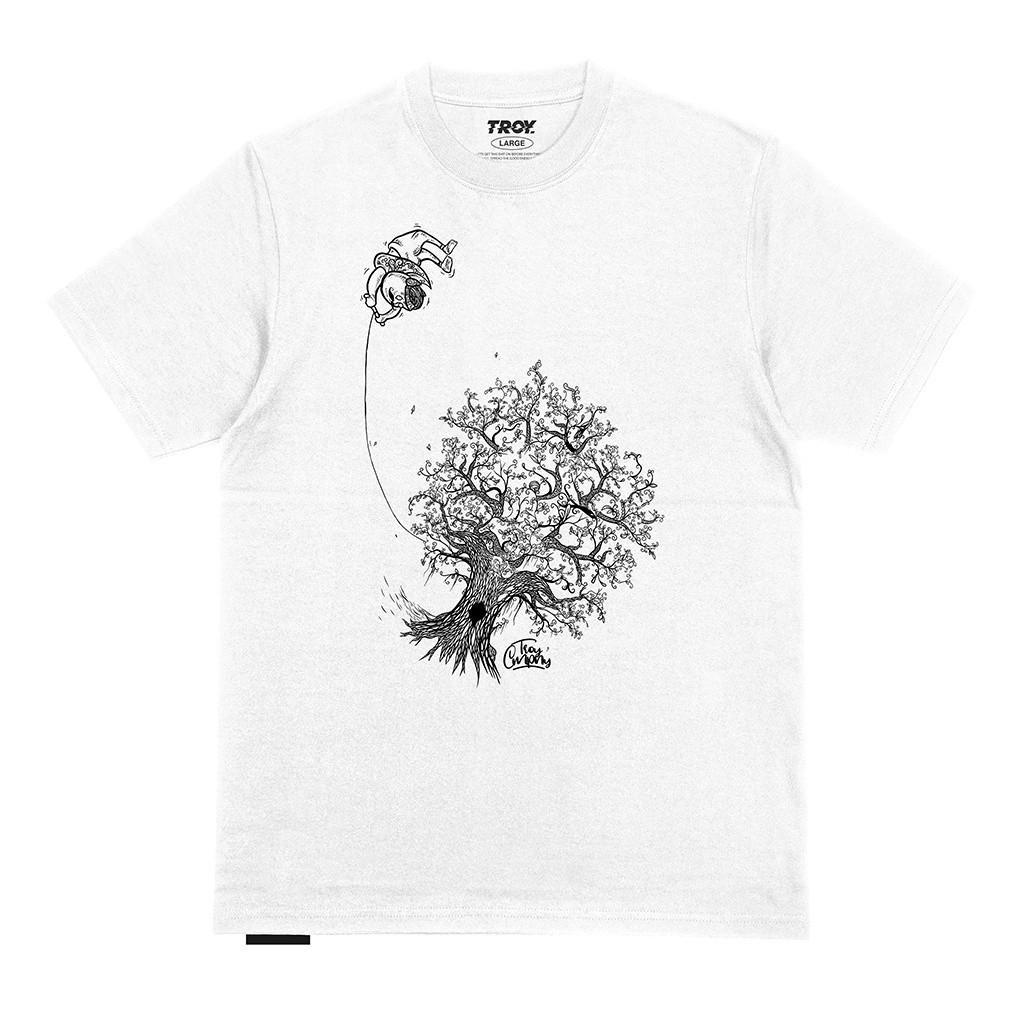 Troy Company Kaos Pria Lengan Pendek Putih - Gatot Kaca Dewadaru Tshirt White MTD 2370