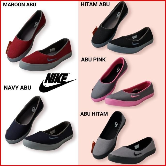Sepatu Wanita Nike Slip On Casual. Sepatu Kerja Santai Kuliah Nike