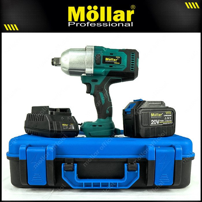 Mollar Ciw20980 Mesin Buka Baut Baterai 20V Bor Cordless Impact Wrench