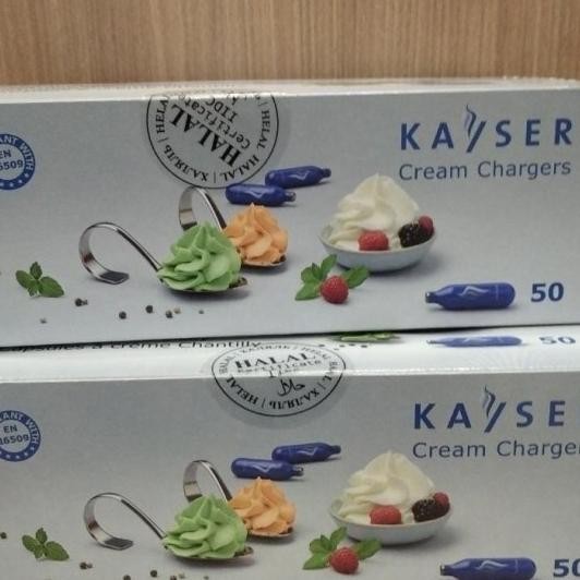 

Kayser Cream Charger 50Pcs N2O / Whipping Cream Charger Eropa Grosir