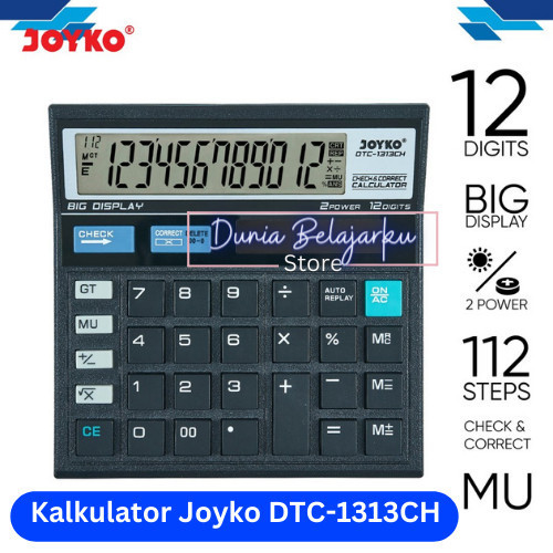 

KALKULATOR JOYKO DTC-1313CH / 12 DIGITS / CHECK CORRECT / CALCULATOR