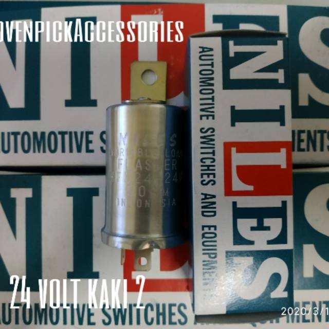 FLASHER NILES BULAT 24V KAKI 2 UNIVERSAL - HARGA 10 PCS