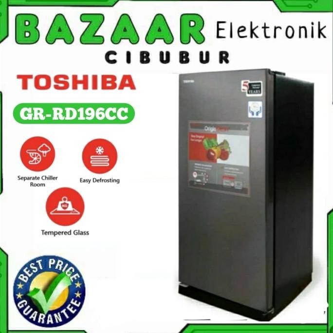 Baru Kulkas 1 Pintu Toshiba Gr-Rd196Cc