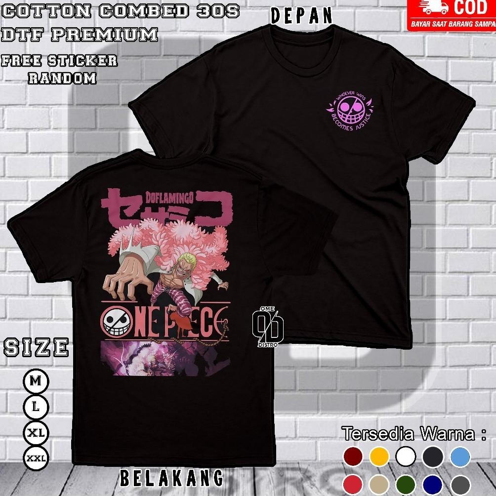 Terbaru Kaos Baju One Piece Doflamingo Kaos Anime One Piece Premium