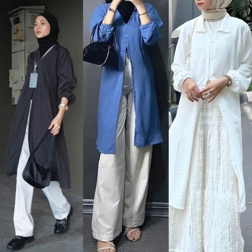 Tuniik Import Baju Syarii Remaja Baju Tunik Wanita Kekinian Bju Lebara Tunil Import Premium Tunic Ln