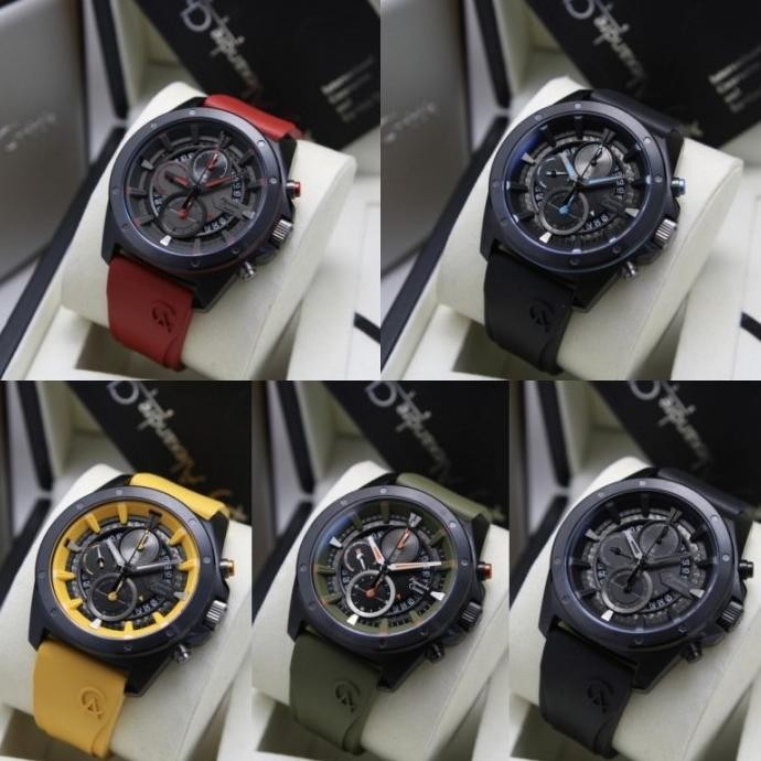 Jam Tangan Pria Alexandre Christie Ac 6594 / Ac6594 Rubber Original