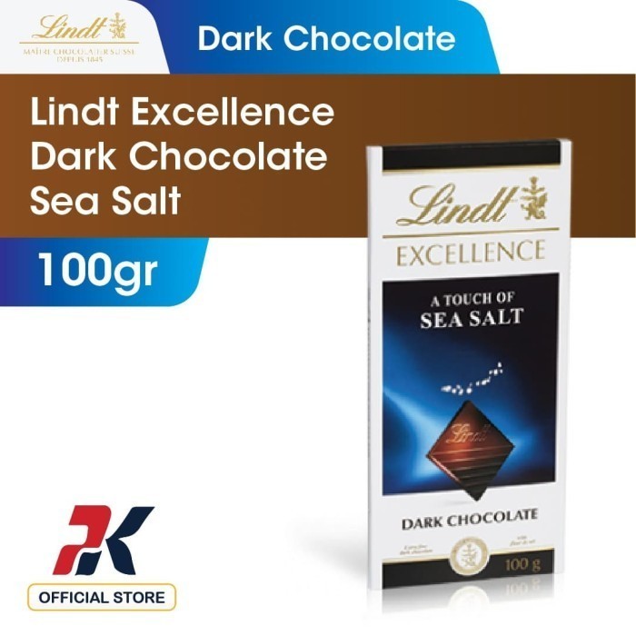 

Ready Lindt Excellence Dark Chocolate with Sea Salt 100gr