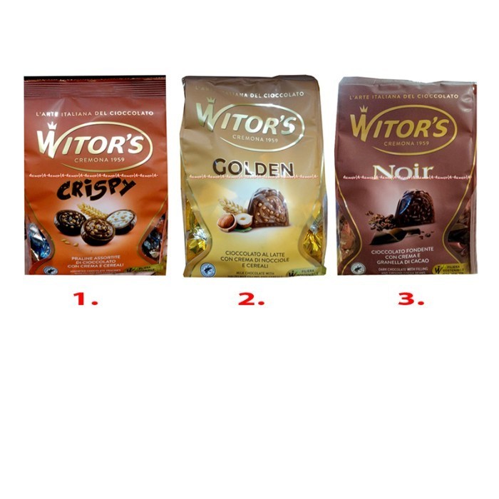 

Ready Witors Bianco Cioccolato Milk Chocolate Cokelat Itali Tersedia 4Varian