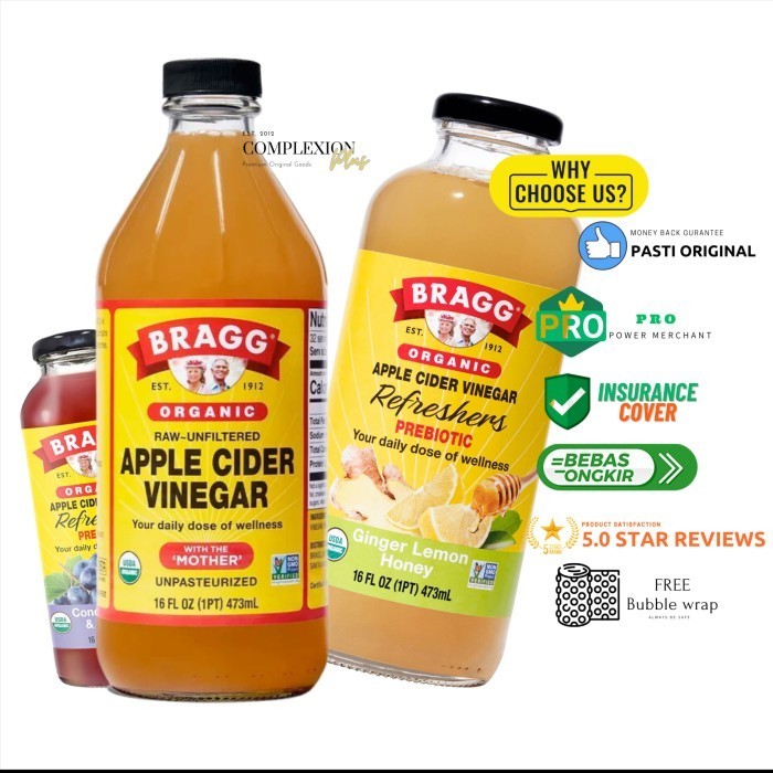 

Sale Bragg Apple Cider Vinegar Cuka Apel Organik With The Mother