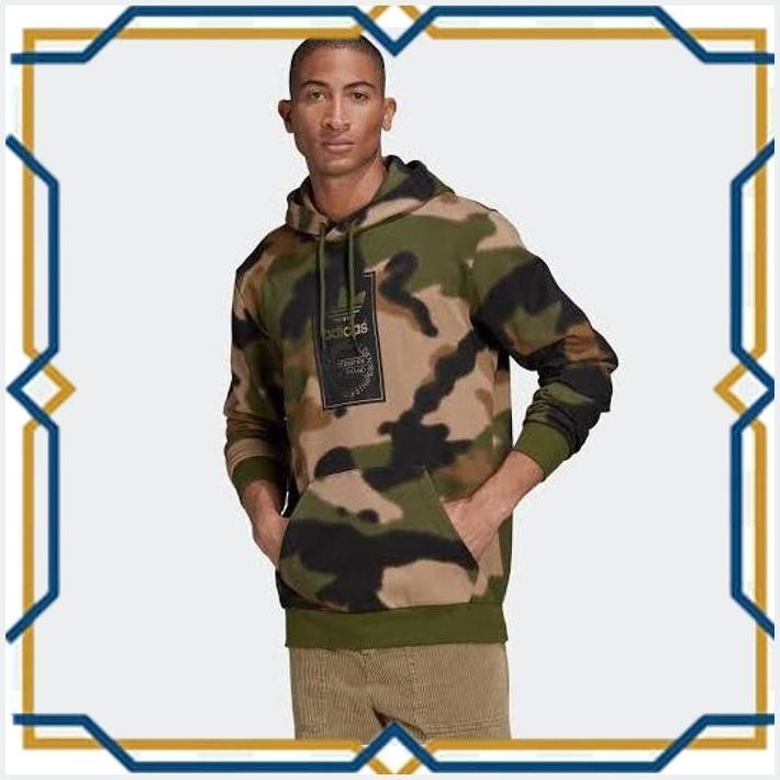 ADIDAS MEN CAMO ALLOVER PRINT HOODIE ORIGINAL