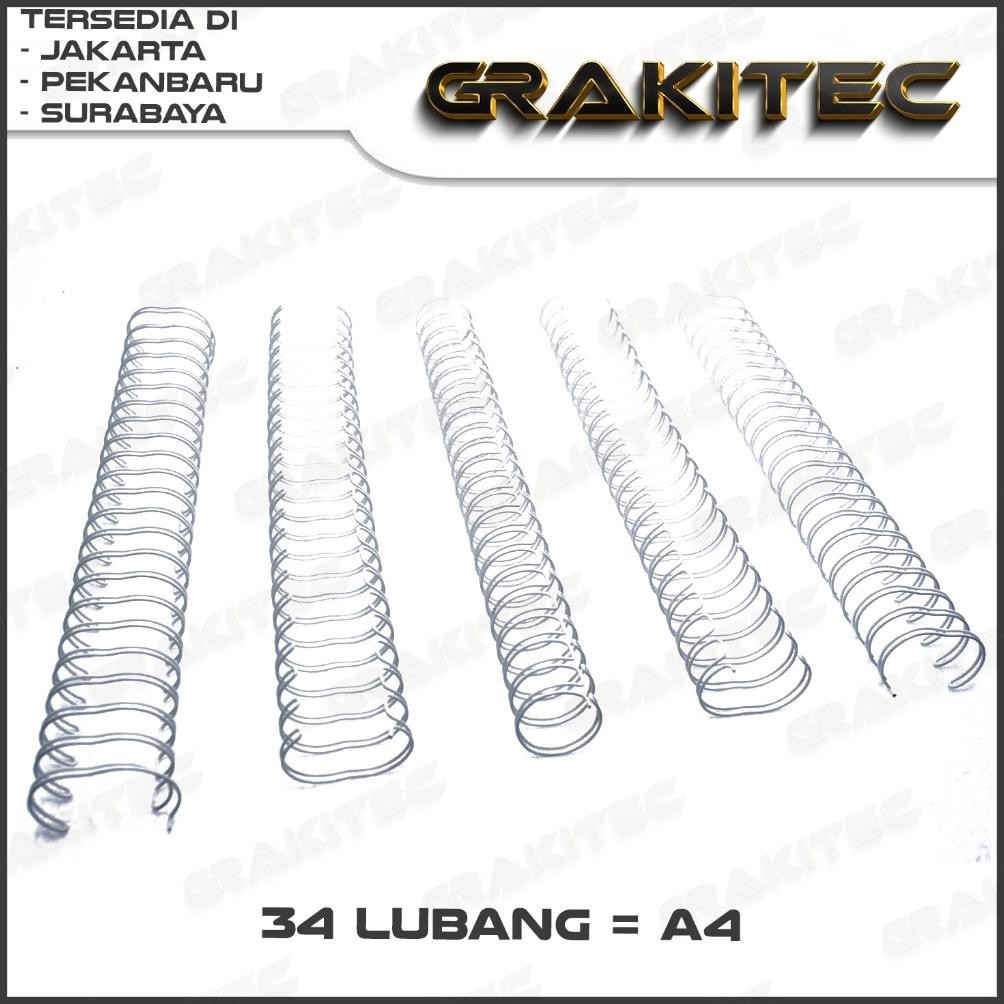 

Berkualitas Ring Kawat Spiral Jilid Spiral A4 3:1 | 34 Lubang BisaCod
