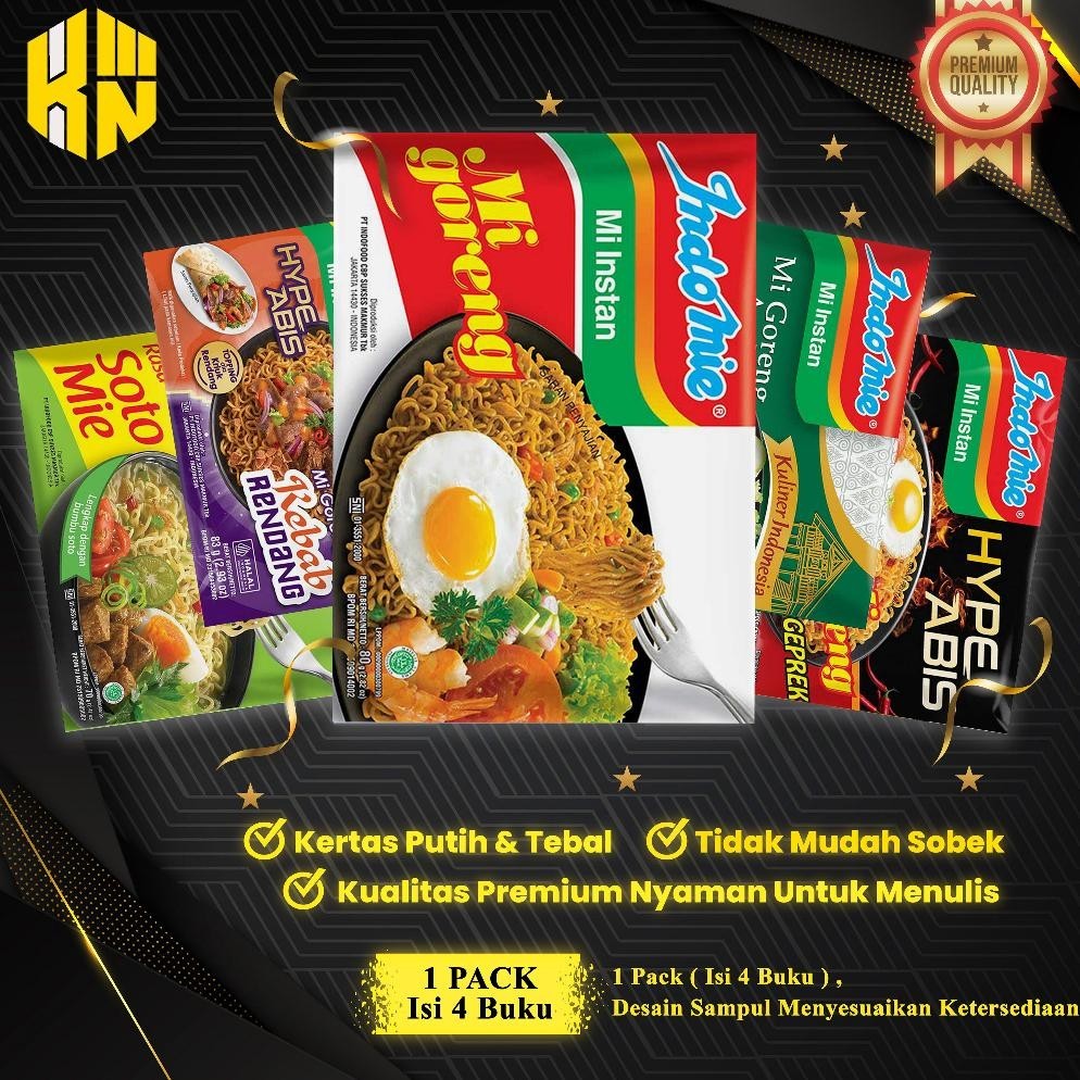 

Murah Ken.Ind - Buku Tulis Sekolah Custom Tema Indomie Bergaris 50 Lembar 1 Pak Isi 4 Buku/ Buku Tulis Anime/ Buku Aesthetic/ Buku Catatan Sale