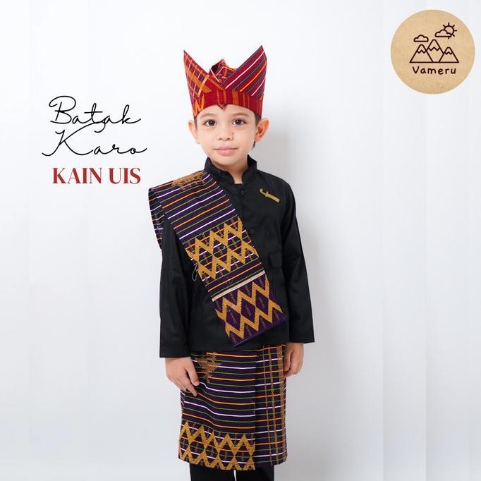 BAJU ADAT ANAK LAKI LAKI BATAK KARO UIS