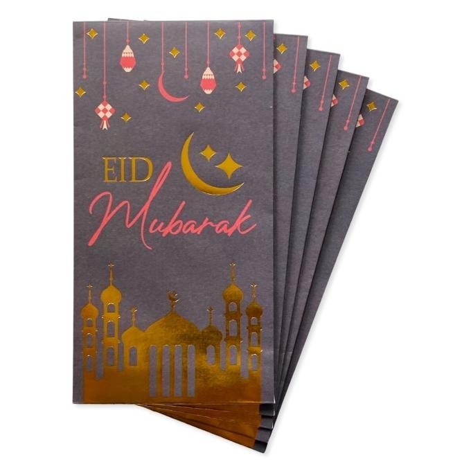 

qab Scoop Amplop Lebaran/Ramadhan Angpao (5pcs) Premium Tebal Gold 653402