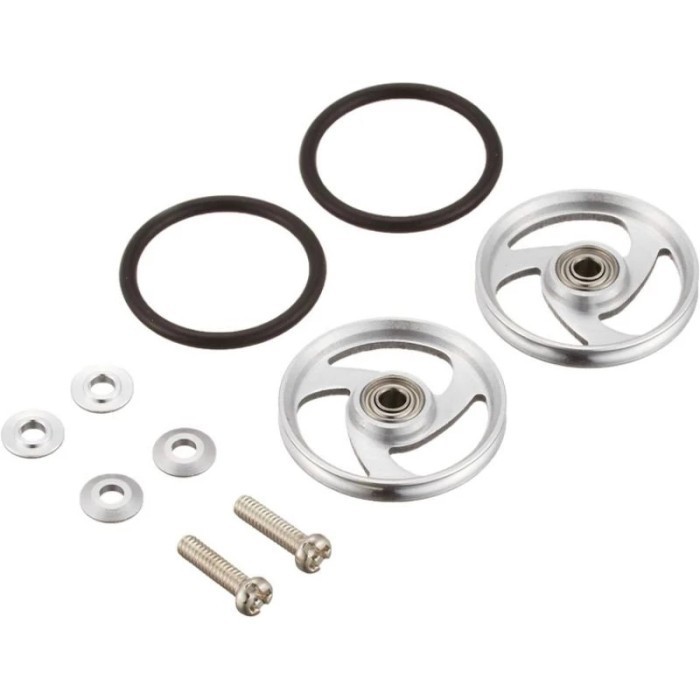 Tamiya 15160 19Mm Aluminum Ball Race Rollers [Aero Spoke Type]