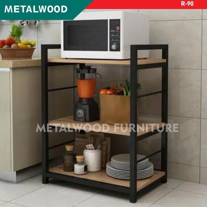 rak minimalis/ rak microwave/oven/ meja dapur