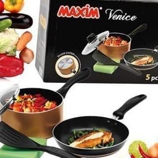Panci Venice Set Peralatan Masak Frypan Spatula Sponge