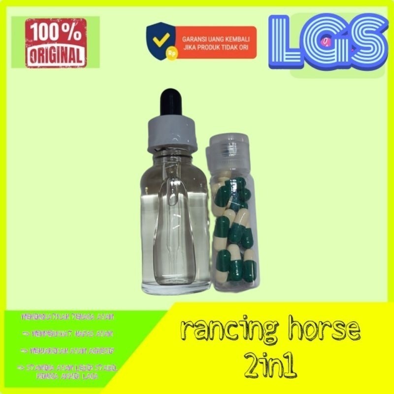 DOPING RACING HORSE 2 IN 1 PENINGKAT TENAGA AYAM TARUNG BERANI TAHAN LAMA Lampam ID