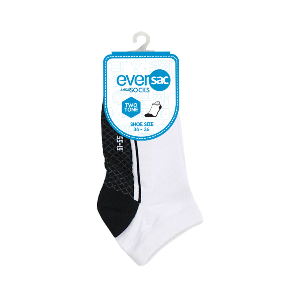 

Gramedia - Eversac School Socks Ankle 34-36 Two Tone