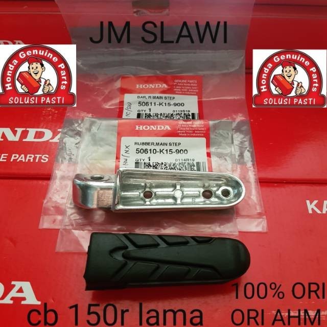 foot step depan karet foot step depan cb 150r lama cb 150 old ori ahm honda