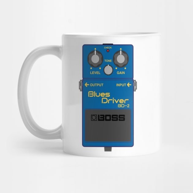 Boss BD 2 Blues Driver Pedal Efek Gitar Mug Kopi