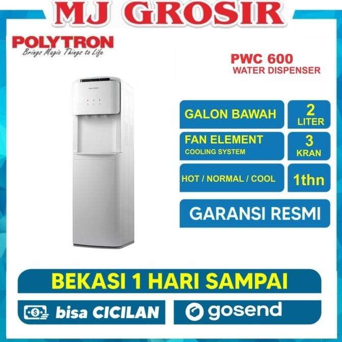 PROMO WATER DISPENSER POLYTRON PWC 600 PWC600 HOT & COOL