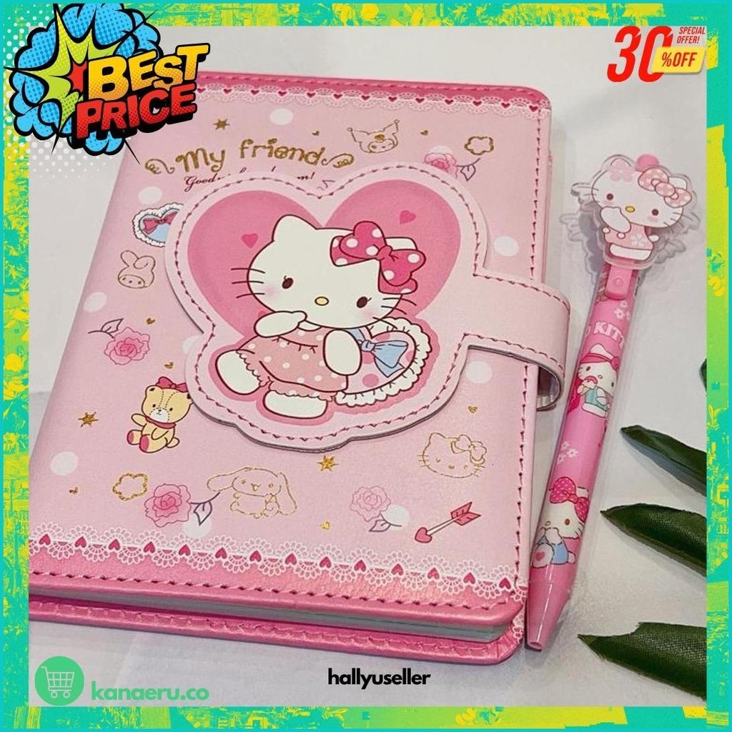 

(Krmi) Paket Buku Tulis 2 In 1 Notebook Kuromi Buku Tulis Anak Sanrio Magnet Buku Memo Dan Pen Kuromi Cinnamoroll Melody Hello Kitty
