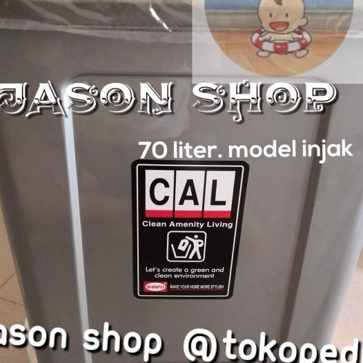 Tempat Sampah Besar Shinpo 70 Liter (El Injak)/Tempat Sampah Shinpo