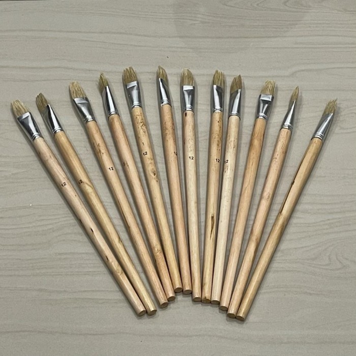 

Kuas Lukis No 12 Kuas Gambar Nomor 12 Paint Brush Kuas Cat Kue