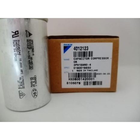 Capacitor / Kapasitor AC Daikin 2PK FTM50JV 40+2uF