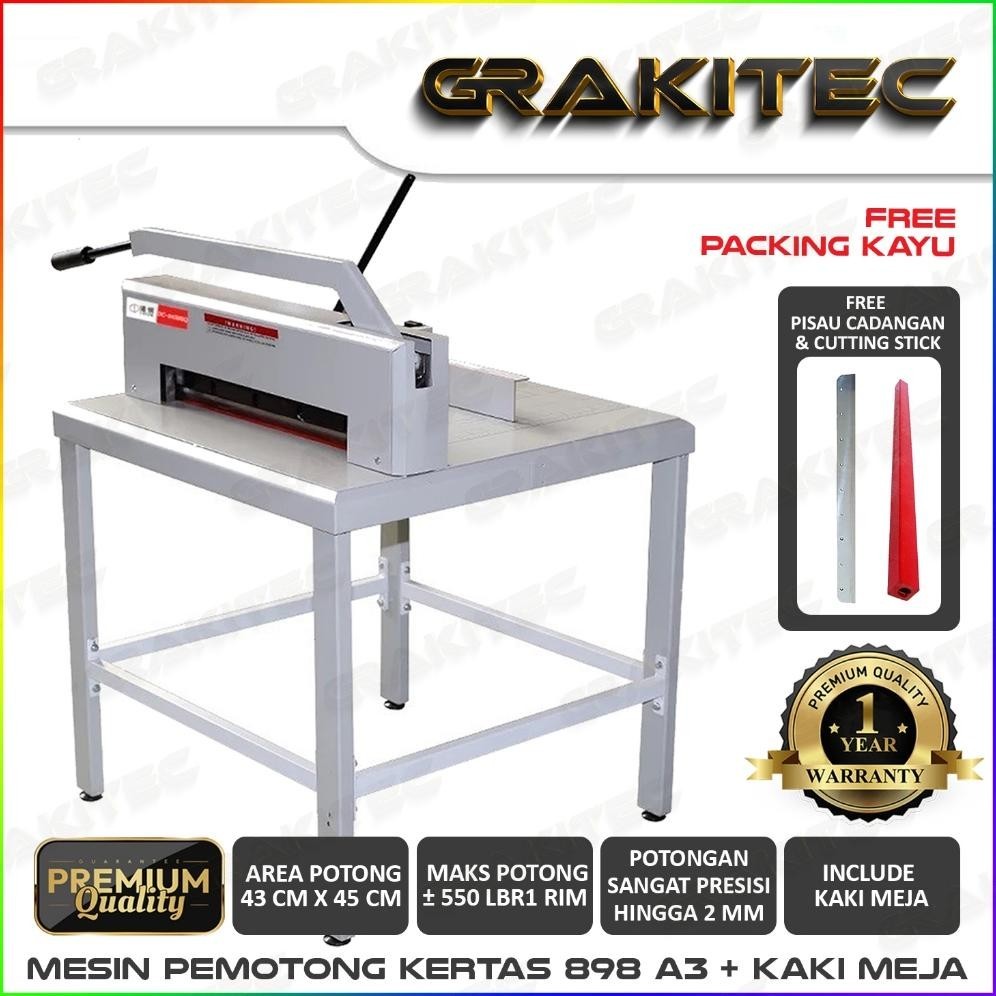 

READY >> MESIN PEMOTONG KERTAS 898 A3 + KAKI MEJA