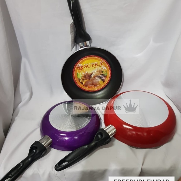Wajan Dadaran Teflon Supra Ukuran 24 Cm - Wajan Teflon Supra - Frypan
