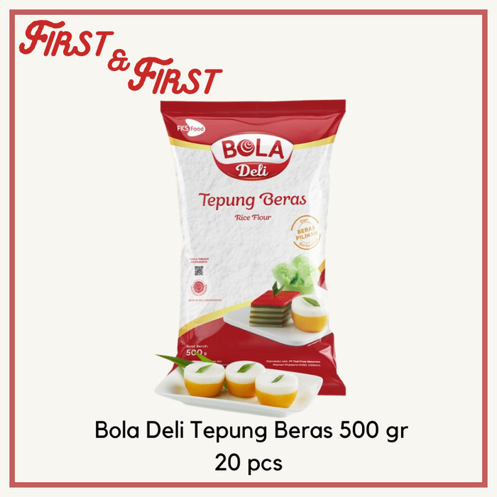 

Bola Deli Tepung Beras 1 Karton 20 Pcs @500 Gr [Khusus Gojek/Grab]