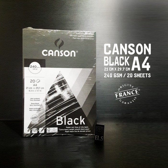 

Canson Black A4 240 GSM