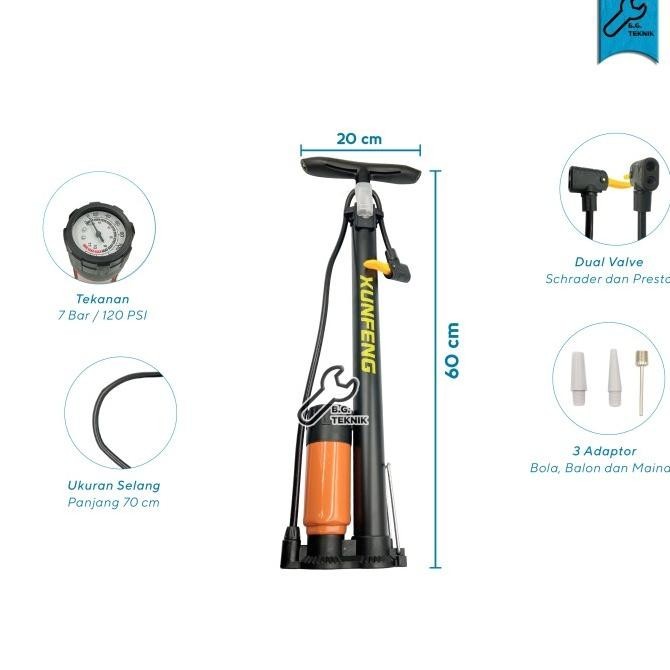 Pompa Angin Besar / Kecil Pompa Bola / Balon / Mainan / Sepeda / Motor
