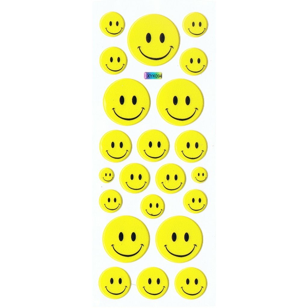 

SK015 Stiker Sticker Timbul Set Strip Aneka Gambar Kartun Anak Smiley