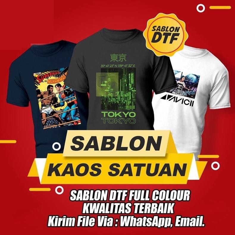 Terlaris Kaos Custom Kata Kata Gambar Foto Sablon Premium