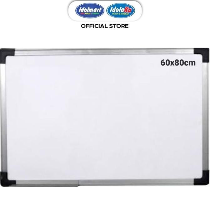 

IDOLMART Whiteboard Papan Tulis Putih Ukuran 40x80 - Murah