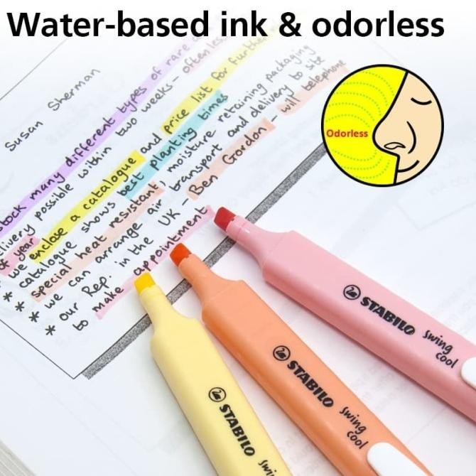 

STABILO SET 6 - Swing Cool Pastel Edition / Highlighter 6 pcs / Pen an