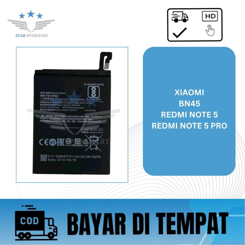 BATERAI XIAOMI BN45 / REDMI NOTE 5 / REDMI NOTE 5 PRO