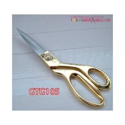

GTG105 Gunting Kain Besar Bahan Besi Warna Gold Uk 9,5 Inch