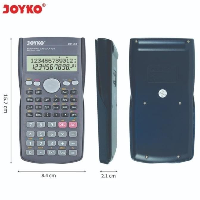 

Kalkulator Ilmiah JOYKO CC-23 - Scientific Calculator CC-23CO Original
