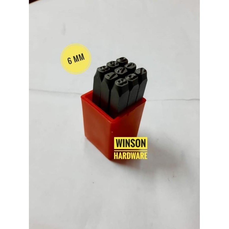 

Alat Ketok Angka Nomor 6mm - Number Stamp Punch Set 6 mm