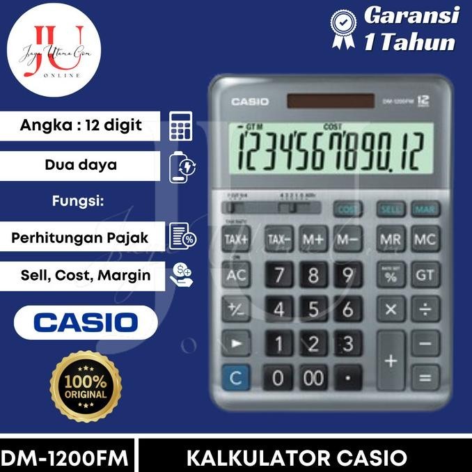 

Calculator Casio DM 1200FM