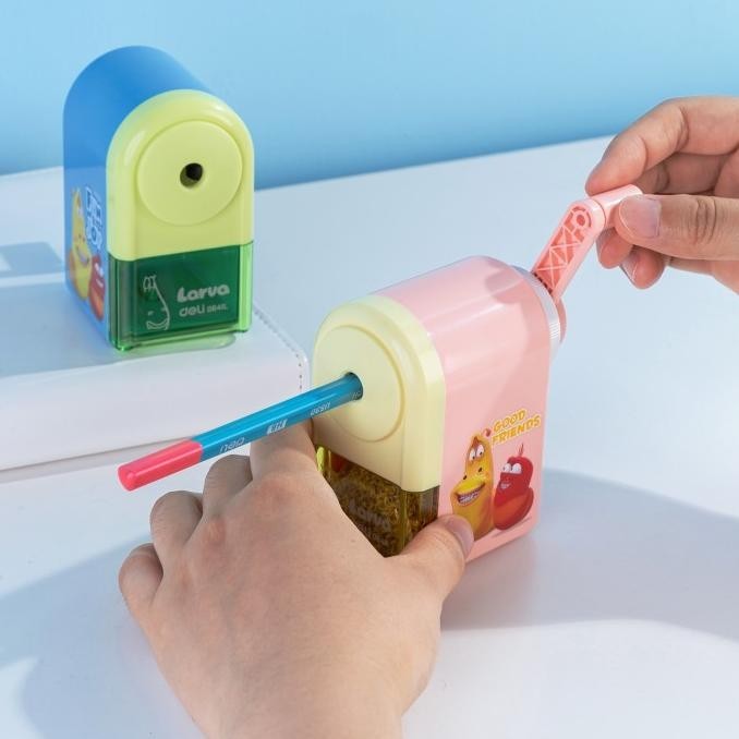

Deli Larva School Rotary Pencil Sharpener/ Rautan Putar Pensil E0641L